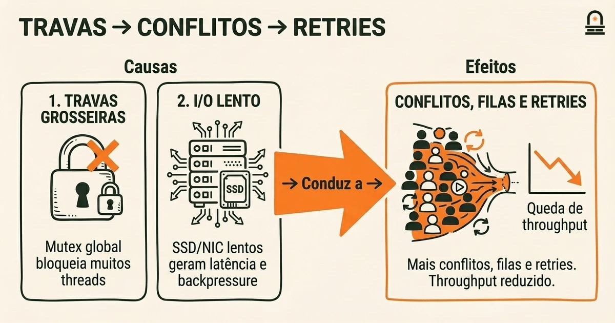 Travas, Conflitos e Retries