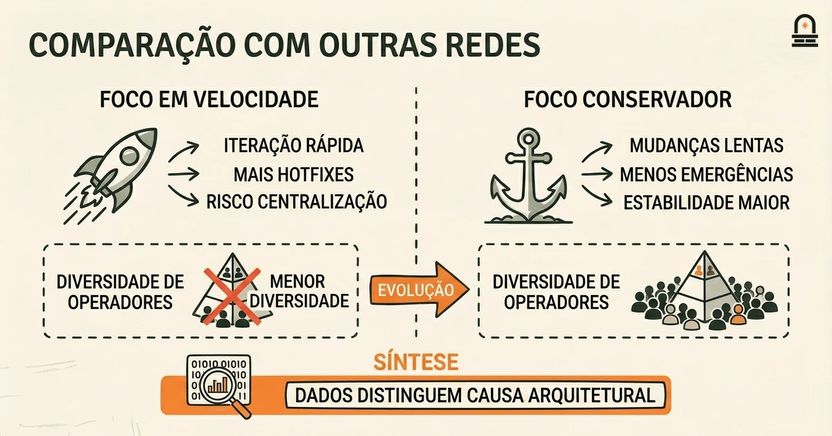 Comparação com Outras Redes