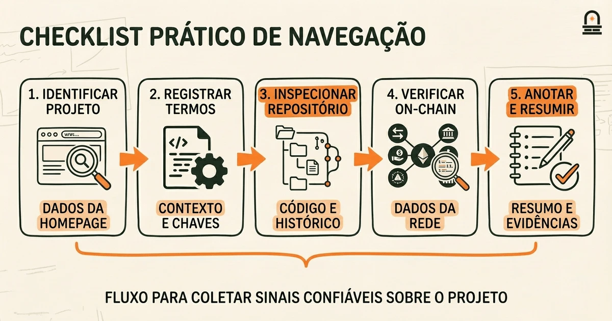 Checklist Prático de Navegação